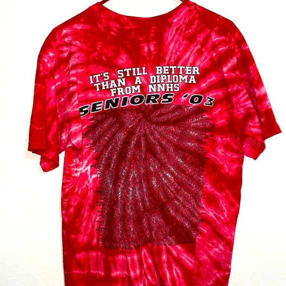 Red Tie-Dye HighSchool Graduation Shirt NCHS - Picture 5 of 5